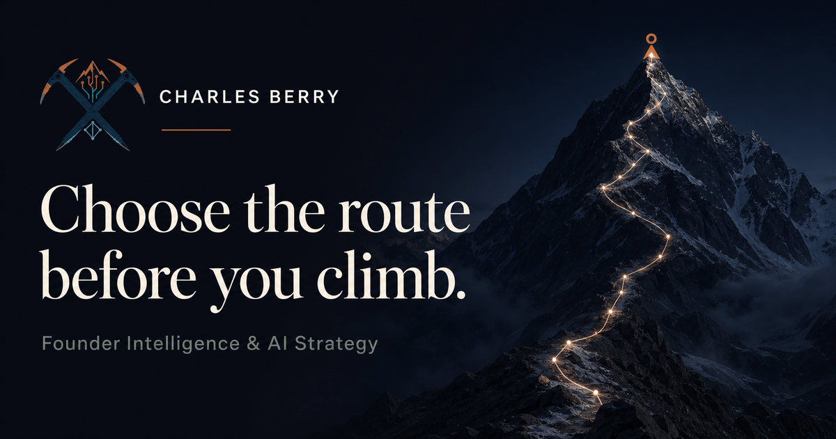 Charles Berry mountain route: Choose the route before you climb